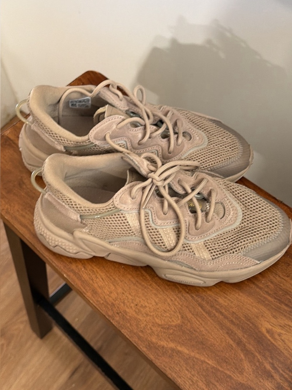 Men’s Neutral Beige Mesh Sneakers - Lightweight Casual Shoes